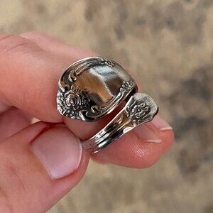 Silver Spoon Ring size 6